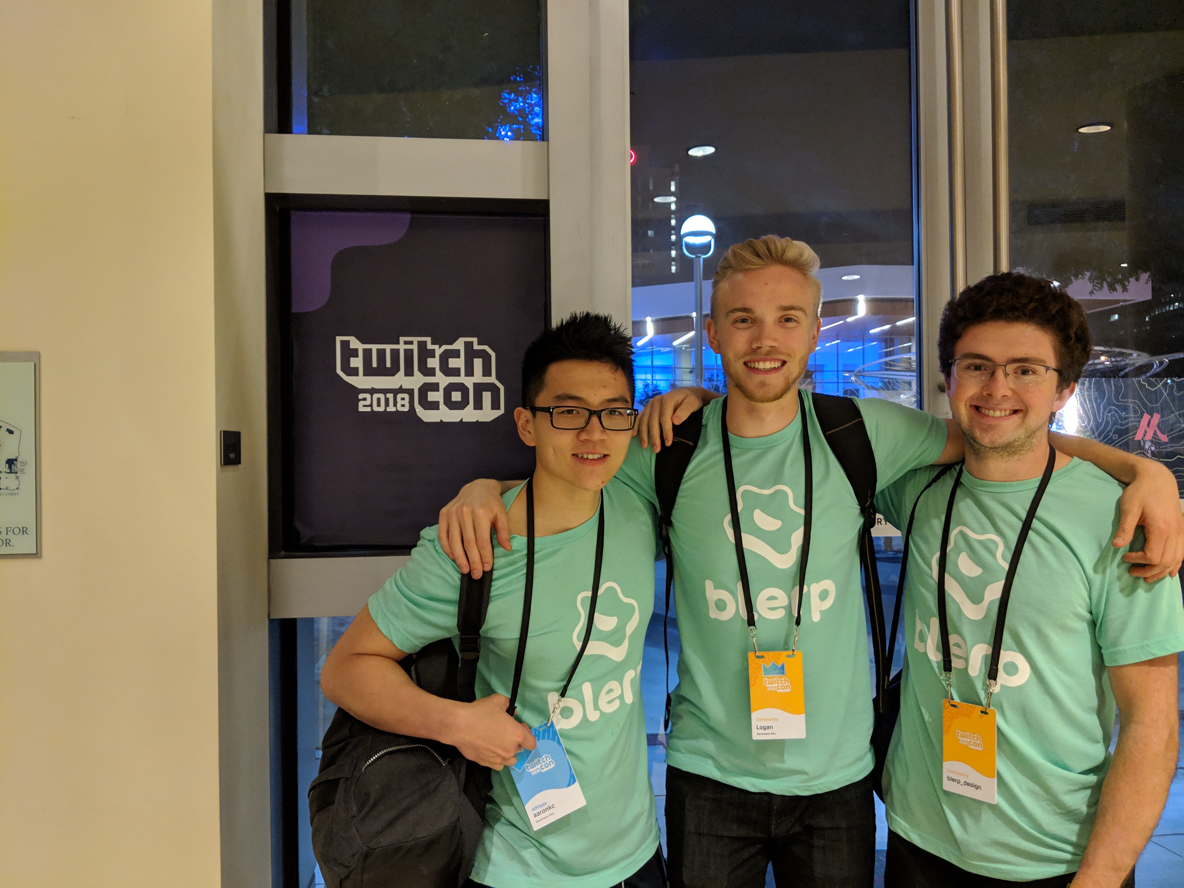Blerp Team Picture at TwitchCon