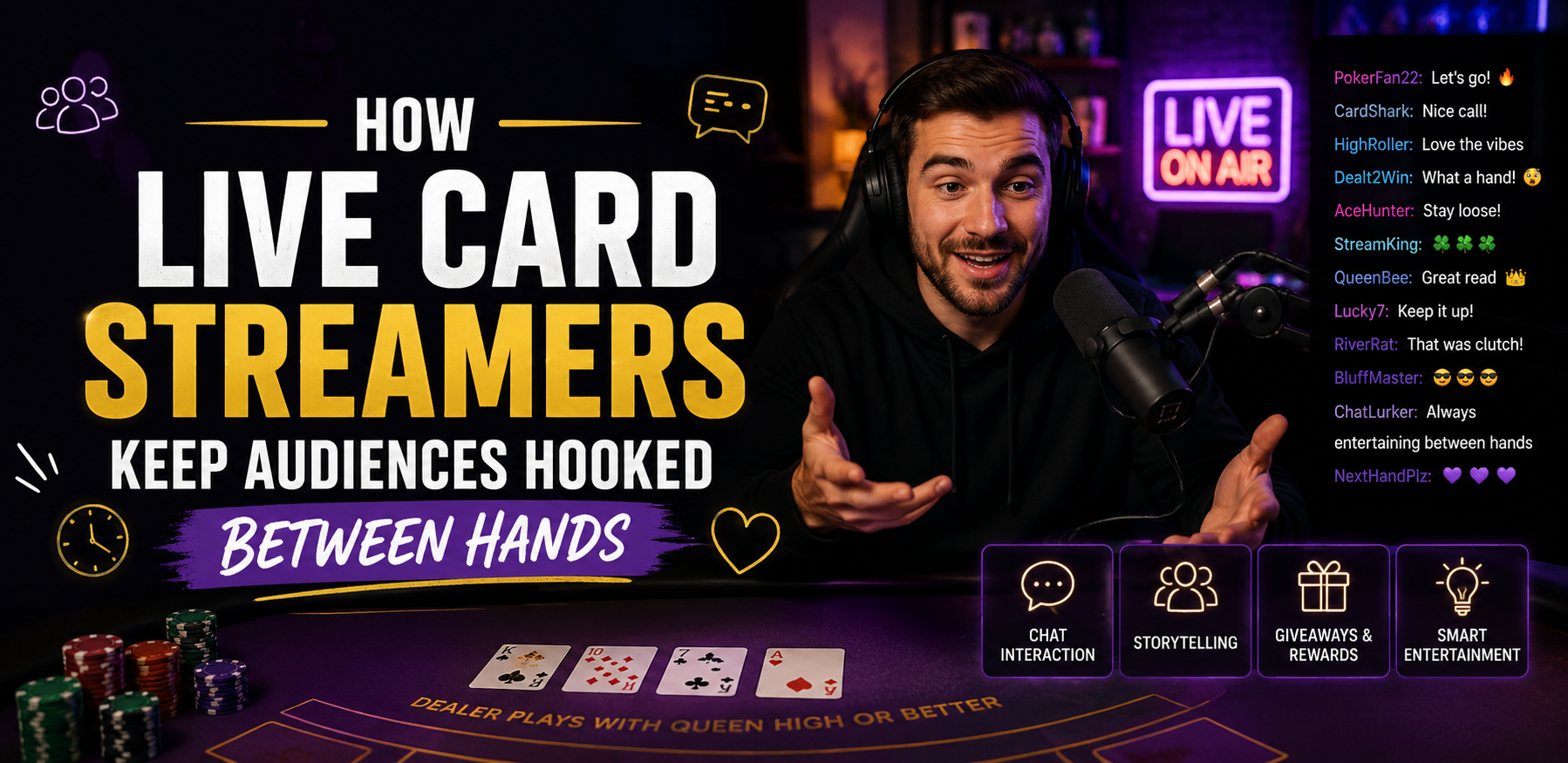 How Live Card Streamers Keep Audiences Hooked Between Hands